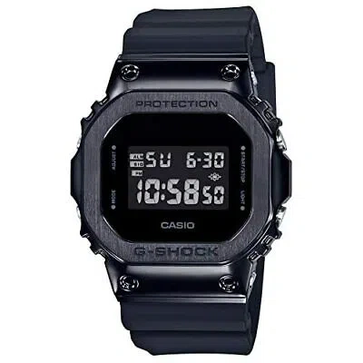 Pre-owned G-shock Casio  Gm-5600b-1jf Gm-5600b-1 Stainless Steel Bezel Digital Men`s Watch