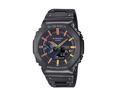 Pre-owned G-shock Casio  Gmb2100bpc1a Analog-digital Metal Watch Black