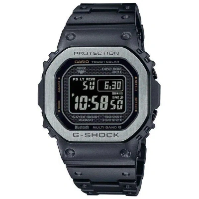 Pre-owned G-shock Casio  Gmw-b5000mb-1jf Full Metal Black Bluetooth Radio Solar Watch