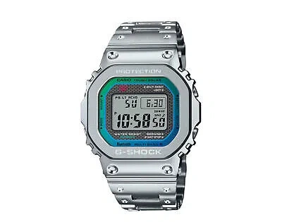 Pre-owned G-shock Casio  Gmwb5000pc-1 Digital Full Metal Silver Men's Watch Silver