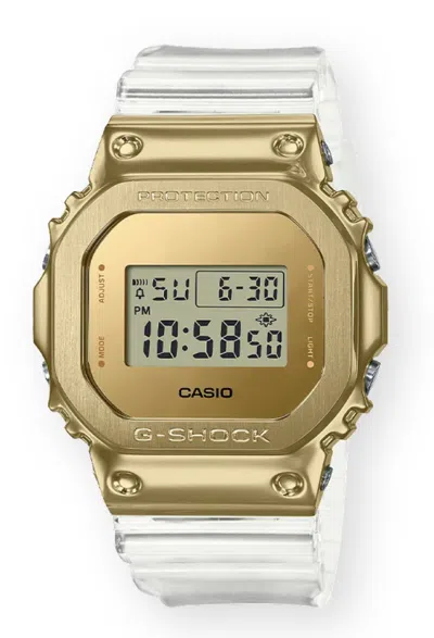 Pre-owned G-shock Casio  Gold Ingot Metal Bezel Gm5600sg-9 2021 Digital Brand Withtags