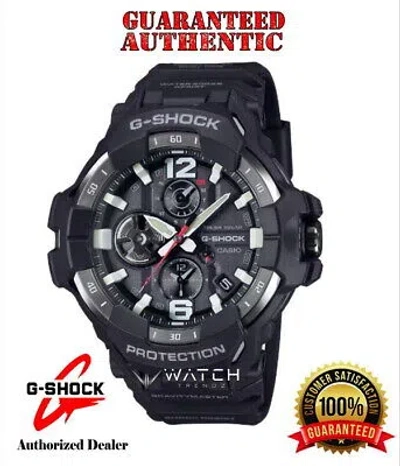 Pre-owned G-shock Casio  Grb300-1a Gravitymaster Bluetooth Connected Solar Black Watch