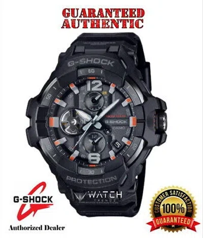 Pre-owned G-shock Casio  Grb300ec-1a Gravitymaster Bluetooth Solar Black Orange Watch