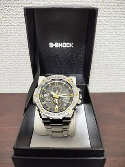 Pre-owned G-shock Casio  Gst-b100d-1a9jf G-steel Bluetooth Ios Android Solar