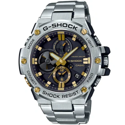 Pre-owned G-shock Casio  Gst-b100d-1a9jf G-steel Chronograph Bluetooth Analog Watch 53.8mm