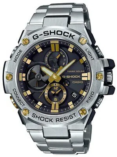 Pre-owned G-shock Casio  Gst-b100d-1a9jf Steel Smartphone Link Model From Japan