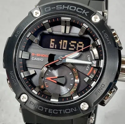 Pre-owned G-shock Casio  Gst-b200b-1a Black Analog Digital Round Face Men Watch Fast Ship
