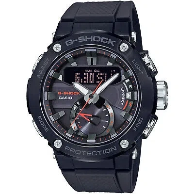 Pre-owned G-shock Casio  Gst-b200b-1a Black Analog Digital Round Face Men Watch In Box