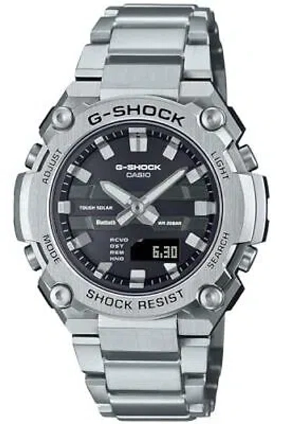 Pre-owned G-shock Casio  Gst-b600d-1ajf G-steel Bluetooth Solar Ana-digi Men's Watch