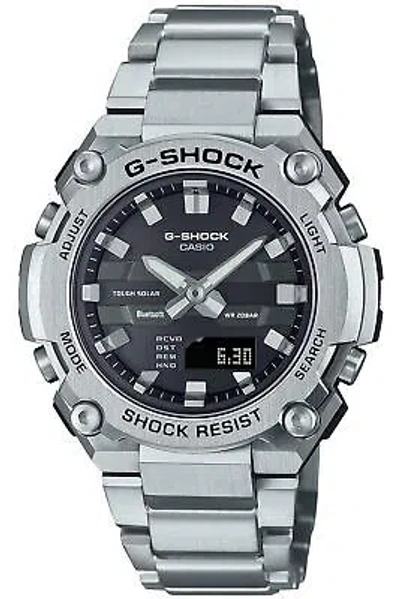 Pre-owned G-shock Casio  Gst-b600d-1ajf G-steel Bluetooth Solar Ana-digi Men's Watch