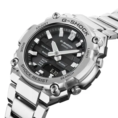 Pre-owned G-shock Casio  Gst-b600d-1ajf G-steel Bluetooth Solar Watch Black Dial 42.3mm