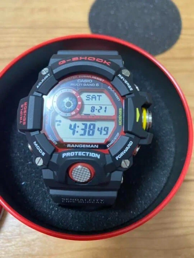 Pre-owned G-shock Casio  Gw-9400nfst-1ajr Rangeman Sendai Fire Support Team Japan