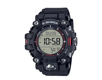 Pre-owned G-shock Casio  Gw9500-1 Master Of - Land Mudman Digital Resin Watch