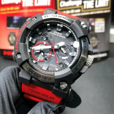Pre-owned G-shock Casio  Gwf-a1000-1a4 Master Of Frogman Tough Solar Men Watch