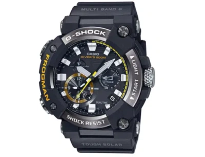 Pre-owned G-shock Casio  Gwf-a1000-1ajf Master Of Frogman Full Analog Black Men's