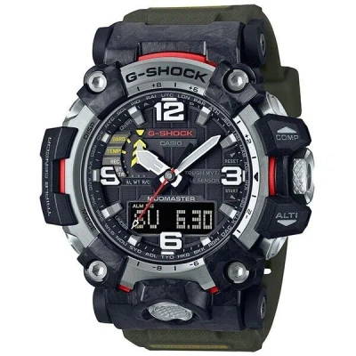 Pre-owned G-shock Casio  Gwg-2000-1a3jf Black Red Carbon Mudmaster With Box Fast Ship