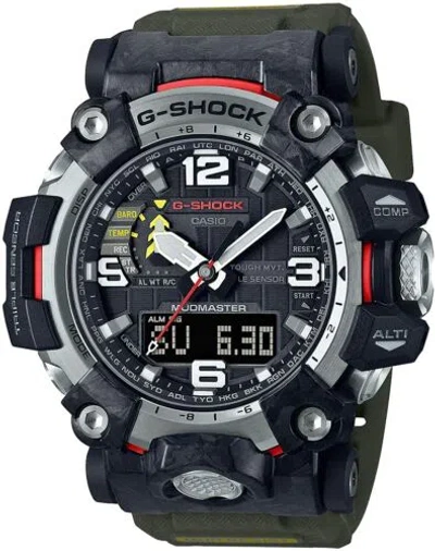 Pre-owned G-shock Casio  Gwg-2000-1a3jf Carbon Mudmaster Radio Tough Solar Men Watch