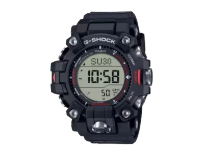 Pre-owned G-shock Casio  Master Of G-land Triple Sensor Black Watch Gw9500-1