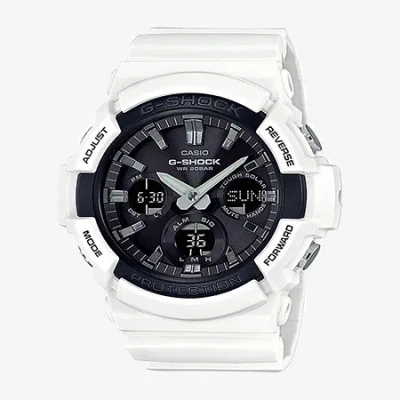 G-shock Casio  Mens Digital White Strap Watch Gas100b-7a In Multi