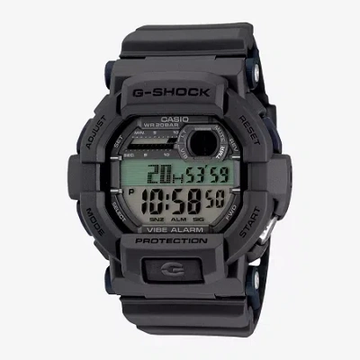 G-shock Casio  Mens Multi-function Digital Gray Strap Watch Gd350-8 In Black