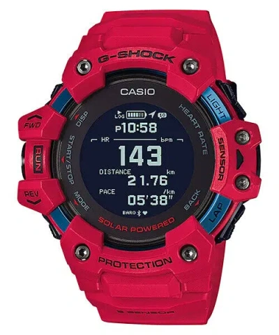 Pre-owned G-shock Casio  Move Red Heart Rate Monitor + Gps + Training Watch Gbdh1000-4