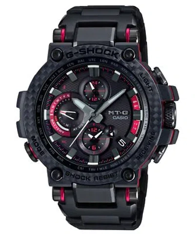 Pre-owned G-shock Casio  Mtg-b1000xbd-1ajf [mt-g Carbon Bezel With Bluetooth Solar ]new
