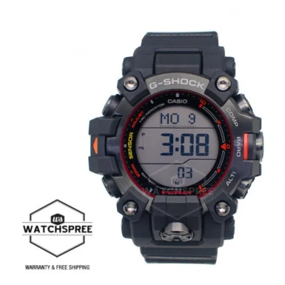 Pre-owned G-shock Casio  Mudman Solar Bio-based Black Resin Band Watch Gw-9500mec-1