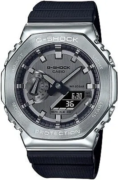 Pre-owned G-shock Casio Gm-2100-1ajf  Wrist Watch Metal Covered Mens Black From Japan