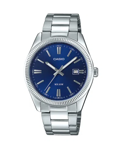 G-shock Casio Men's Analog Silver-tone Stainless Steel Watch, 38.5mm, Mtp1302d-2avt