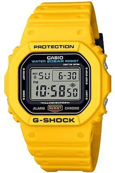 Pre-owned G-shock Casio Mens Watch Dw-5600rec-9jf Yellow In Limited Model / Yellow