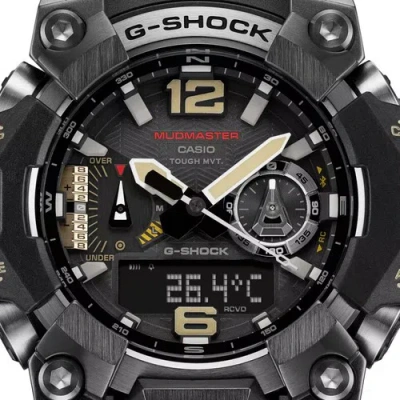 Pre-owned G-shock Casio Mudmaster  Gwg-b1000-1a Black 200m Bluetooth