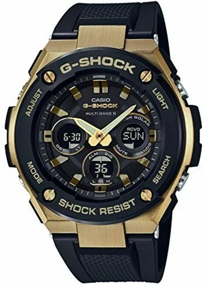 Pre-owned G-shock Casio Watch   Steel Radio Wave Solar Gst-w300g-1a9jf Men