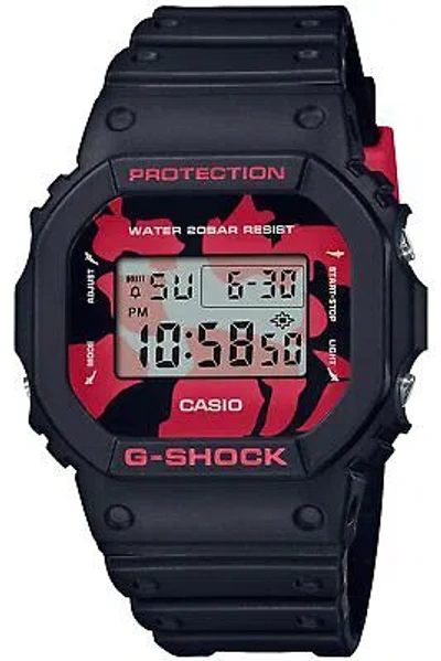 Pre-owned G-shock [casio] Watch  Nishikigoi Nishikigoi Dw-5600jk-1jr Men's Black In Limited Model / Nishikigoi