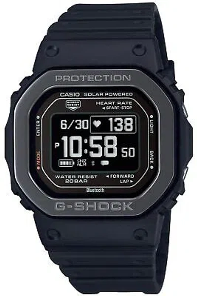 Pre-owned G-shock Casio Watch Gee Shock G-squad Heart Rate Meter Dw-h5600mb-1jr In Black (metal Bezel)