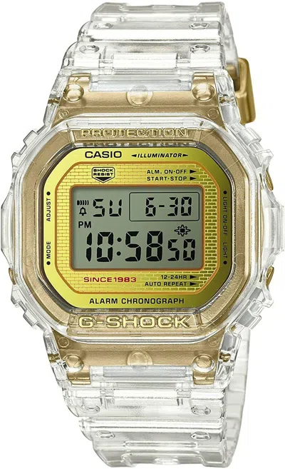 Pre-owned G-shock Dw-5035e-7jr 35th Anniversary Glacier Gold Model Casio Wrist Watch Japan