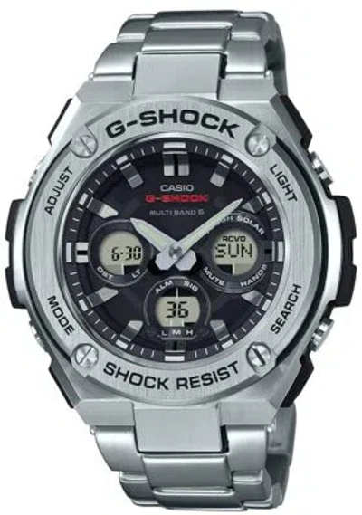 Pre-owned G-shock (g Shock) Casio Watch G-shock G-steel Radio Wave Solar Gst-w310d-1ajf Men's