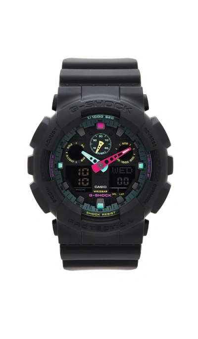 G-shock Ga100 Multi Fluorescent In Black