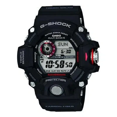 Pre-owned G-shock Master Of Rangeman Rangeman Solar Men's Watch Digital Gw-9400j-1jf