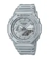 G-shock Men's Analog Digital Silver-tone Resin Watch 45.4mm, Ga2100ff-8a In Silver