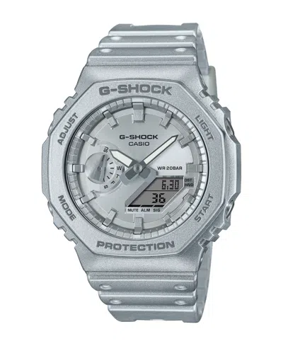 G-shock Men's Analog Digital Silver-tone Resin Watch 45.4mm, Ga2100ff-8a