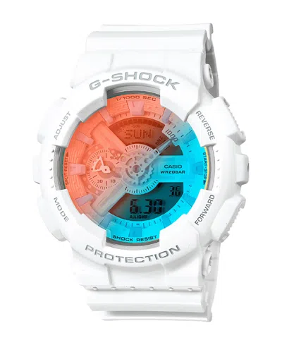 G-shock Men's Analog Digital White Resin Watch, 51.2mm Ga110tl-7a