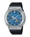 G-shock G-steel Gbm2100a-2b Ana-digi Tough Solar Smartphone Linked Resin Strap Watch, 44.4mm In Black