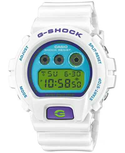 G-shock Men's Digital White Resin Strap Watch 50mm, Dw6900rcs-7