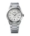 G-shock Men's Edifice Silver-tone Stainless Steel Watch, 43.5mm In Silver