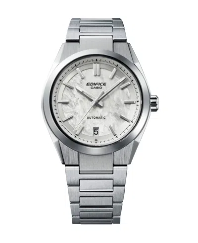 G-shock Men's Edifice Silver-tone Stainless Steel Watch, 43.5mm