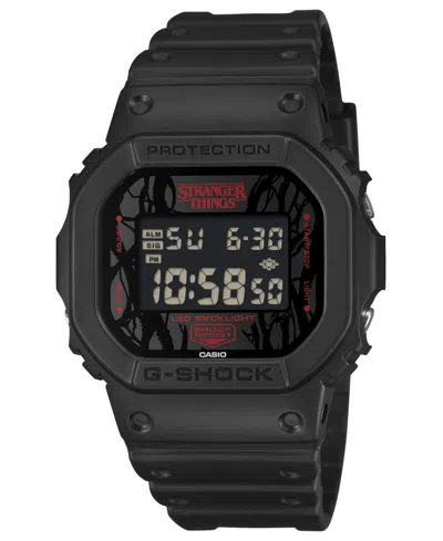 G-shock Men's Japanese Quartz Black Resin Stranger Things Limited Edition Watch 42.8mm