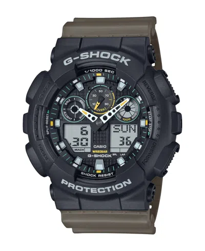 G-shock Men's Japanese Quartz Black Resin Watch, 51.2mm, Ga100tu-1a3