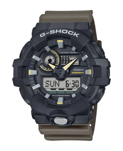 G-shock Men's Japanese Quartz Black Resin Watch, 53.4mm, Ga710tu-1a3