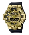 G-shock Men's Japanese Quartz Black Resin Watch, 53.4mm, Gm700g-9a In Black