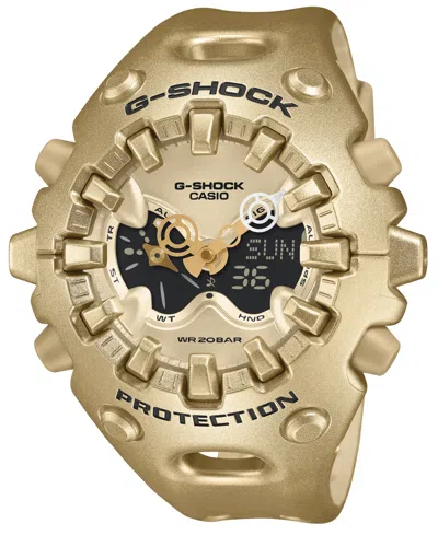G-shock Men's Japanese Quartz Gold-tone Resin Watch, 58.2mm In Brown